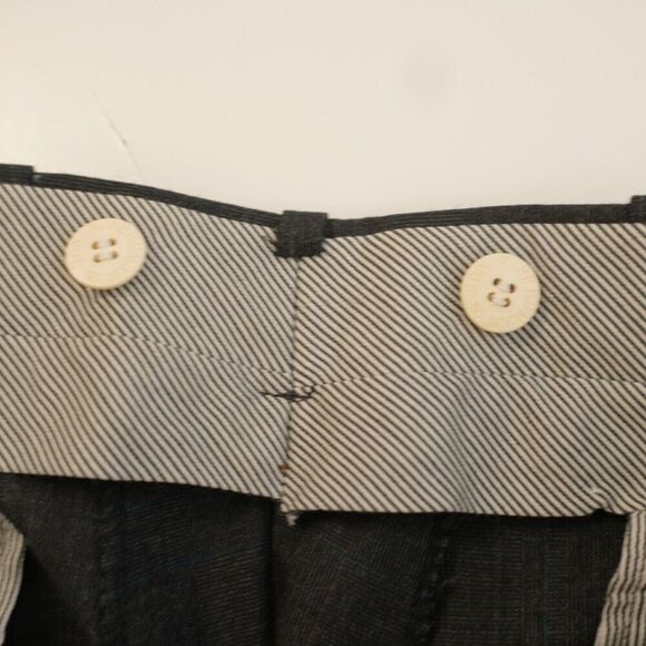 Vintage Hickey Freeman Wool Gray Check 2 Piece Suit 44R 38 / 32 High Rise Pleate - Picture 3 of 16